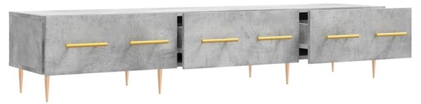 Betonszürke szerelt fa TV-szekrény 150 x 36 x 50 cm