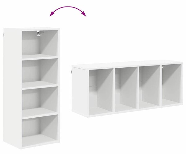 Függő szekrény polcokkal Riga Fehér 40 x 29,5 x 100 cm Faanyag