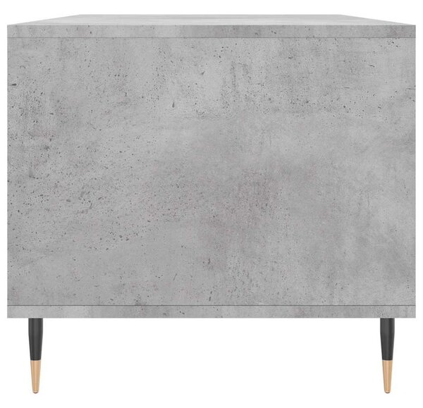 Betonszürke szerelt fa dohányzóasztal 90x49x45 cm