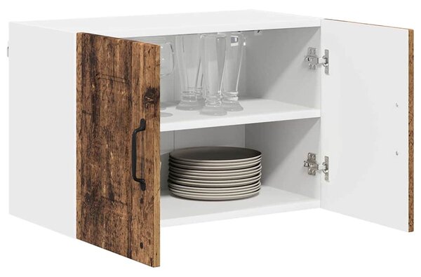 Fali konyhaszekrény 2 pcs Öreg fa 60 x 31 x 40 cm Faanyag