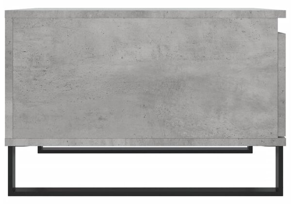 Betonszürke szerelt fa dohányzóasztal 55x55x36,5 cm