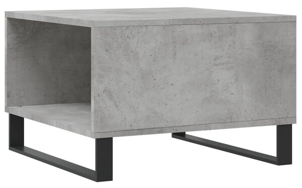 Betonszürke szerelt fa dohányzóasztal 55x55x36,5 cm