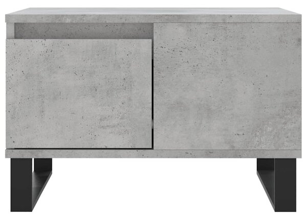 Betonszürke szerelt fa dohányzóasztal 55x55x36,5 cm