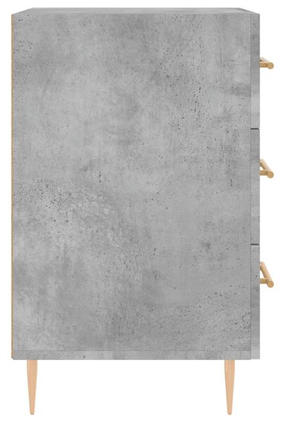 Betonszürke szerelt fa éjjeliszekrény 40 x 40 x 66 cm