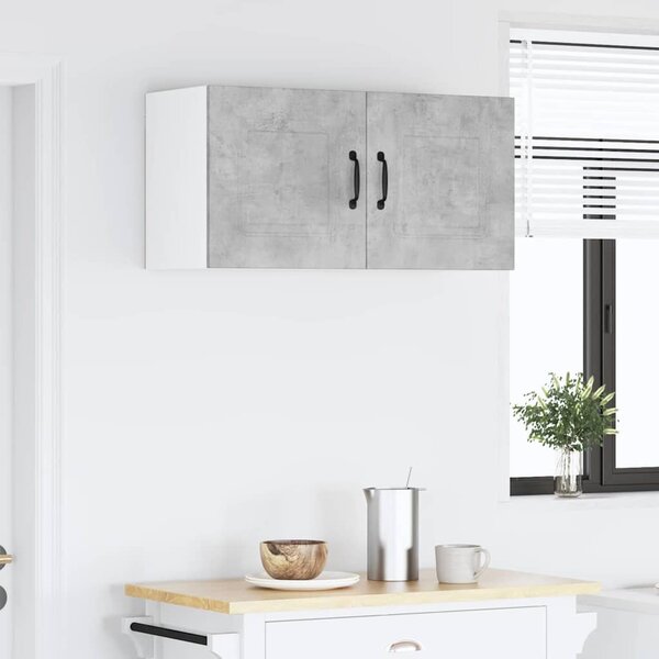 Fali konyhaszekrény Beton Szürke 80 x 31 x 40 cm Faanyag