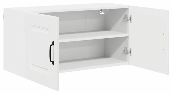 Fali konyhaszekrény polcokkal Fehér 80 x 31 x 40 cm Faanyag