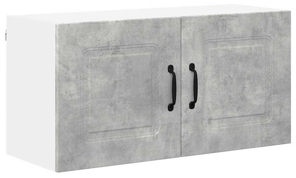 Fali konyhaszekrény Beton Szürke 80 x 31 x 40 cm Faanyag