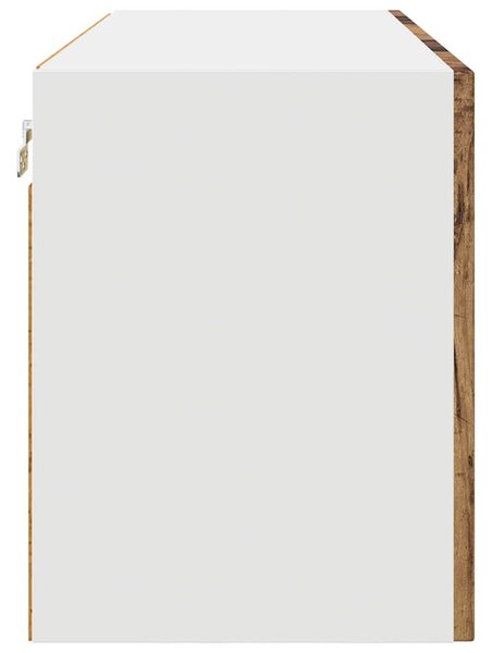 Fali konyhaszekrény polcokkal Öreg fa 80 x 31 x 40 cm Faanyag