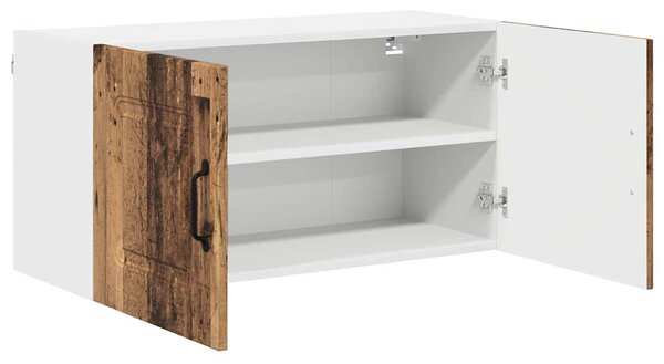 Fali konyhaszekrény polcokkal Öreg fa 80 x 31 x 40 cm Faanyag
