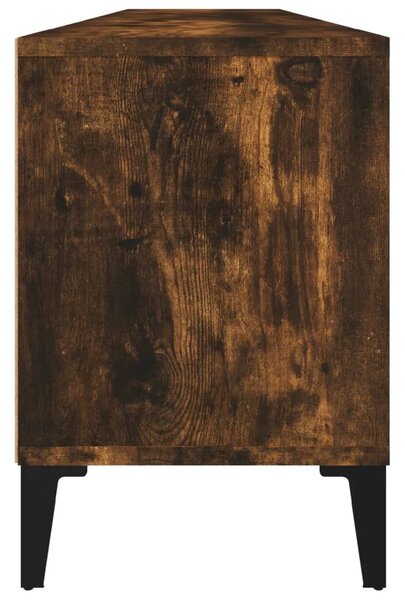 Füstös tölgy színű szerelt fa TV-szekrény 150 x 30 x 44,5 cm