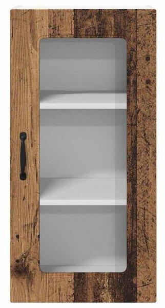 Fali konyhaszekrény polcokkal Öreg fa 40 x 31 x 80 cm Faanyag