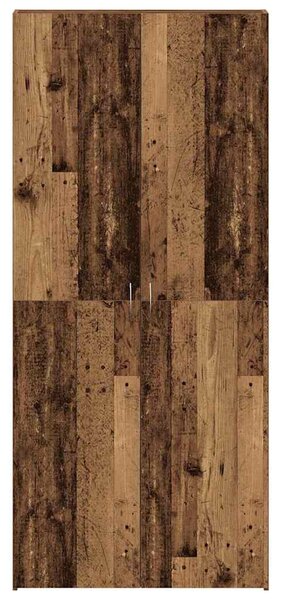 Cipőszekrény polcokkal ajtóval Barna 80 x 35.5 x 180 cm Faanyag