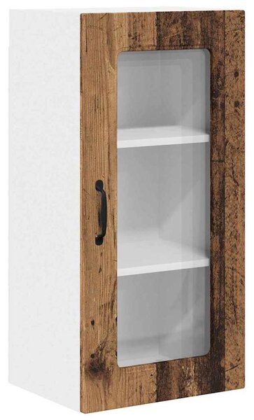 Fali konyhaszekrény polcokkal Öreg fa 40 x 31 x 80 cm Faanyag