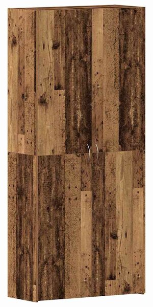 Cipőszekrény polcokkal ajtóval Barna 80 x 35.5 x 180 cm Faanyag