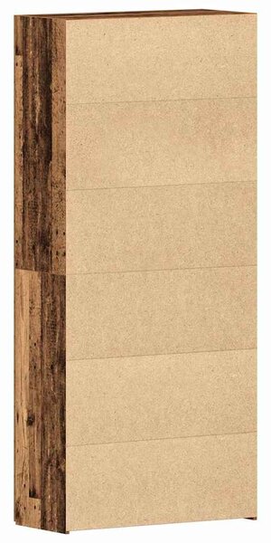 Cipőszekrény polcokkal ajtóval Barna 80 x 35.5 x 180 cm Faanyag