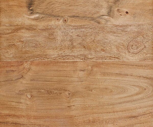 DELIFE TV szekrény Stonegrace 240 cm akác természetes 4 ajtós ovális rozsdamentes acél láb