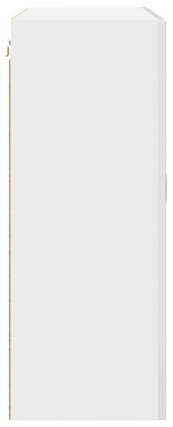 Fali konyhaszekrény Magas Fényű Fehér 80 x 31 x 80 cm Faanyag