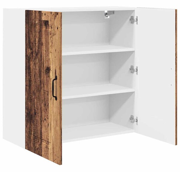 Fali konyhaszekrény polcokkal Öreg fa 80 x 31 x 80 cm Faanyag