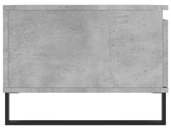 Betonszürke szerelt fa dohányzóasztal 90x50x36,5 cm