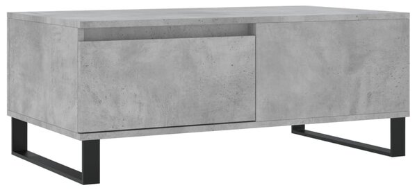 Betonszürke szerelt fa dohányzóasztal 90x50x36,5 cm
