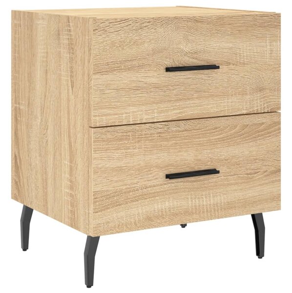 Sonoma tölgy színű szerelt fa éjjeliszekrény 40 x 35 x 47,5 cm