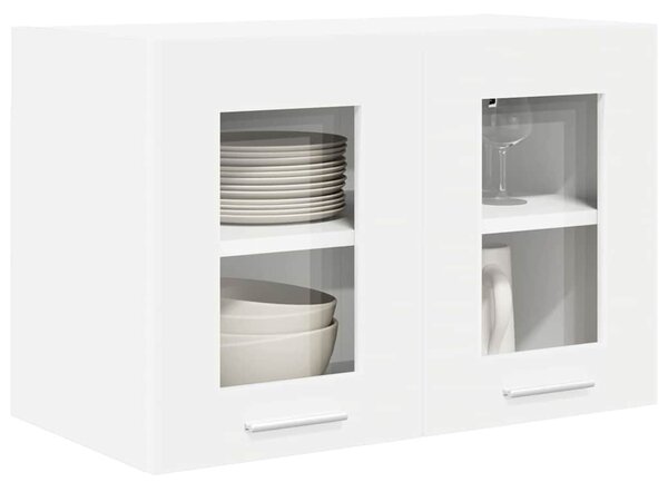 Függő szekrény tárolóval 2 pcs Fehér 60 x 31 x 40 cm Faanyag