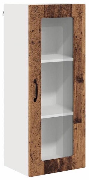 Fali konyhaszekrény polcokkal Öreg fa 40 x 31 x 100 cm Faanyag
