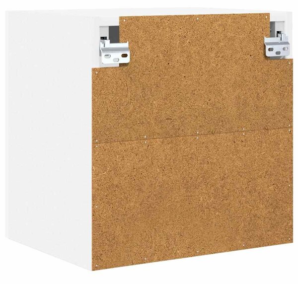 Függő szekrény tárolóval 2 pcs Fehér 40 x 31 x 40 cm Faanyag