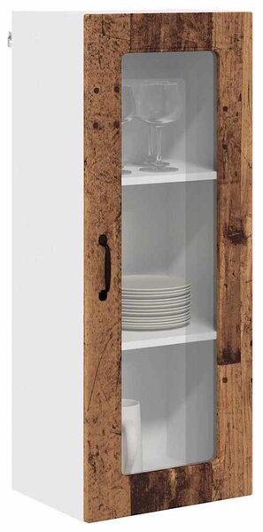 Fali konyhaszekrény polcokkal Öreg fa 40 x 31 x 100 cm Faanyag