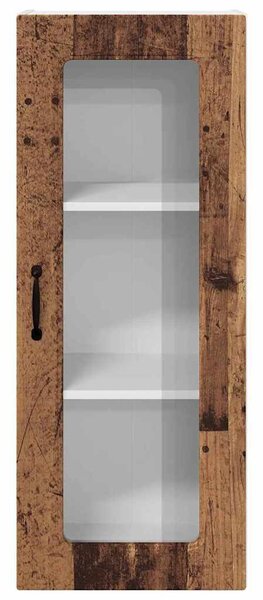 Fali konyhaszekrény polcokkal Öreg fa 40 x 31 x 100 cm Faanyag