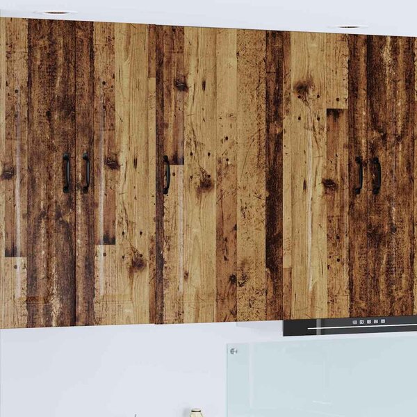 Fali konyhaszekrény polcokkal Öreg fa 50 x 31 x 100 cm Faanyag