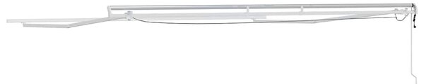 Napernyő keret LED -es lámpákkal Fehér 500 × 350 cm Alumínium