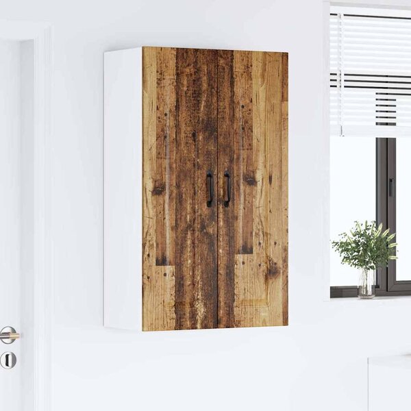 Fali konyhaszekrény polcokkal Öreg fa 60 x 31 x 100 cm Faanyag