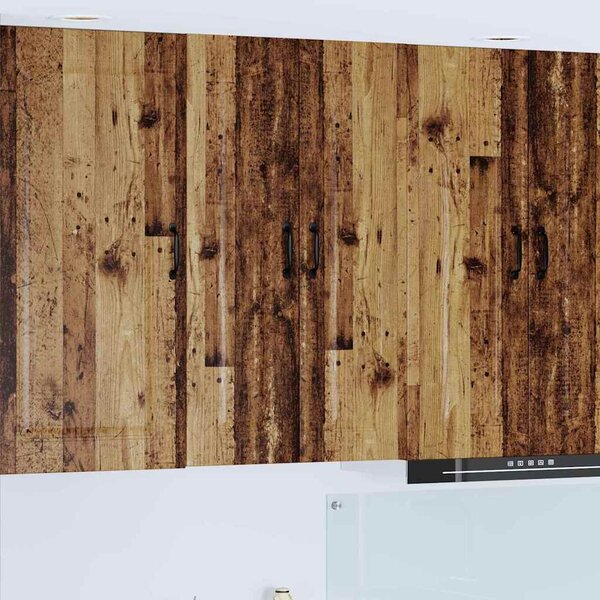 Fali konyhaszekrény polcokkal Öreg fa 60 x 31 x 100 cm Faanyag