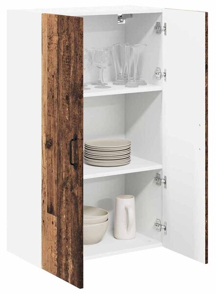 Fali konyhaszekrény polcokkal Öreg fa 60 x 31 x 100 cm Faanyag