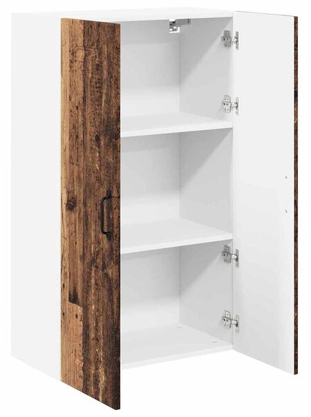 Fali konyhaszekrény polcokkal Öreg fa 60 x 31 x 100 cm Faanyag