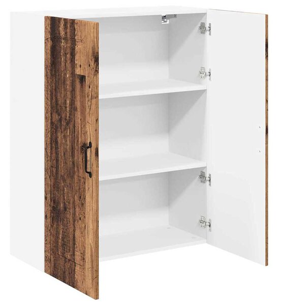 Fali konyhaszekrény polcokkal Öreg fa 80 x 31 x 100 cm Faanyag