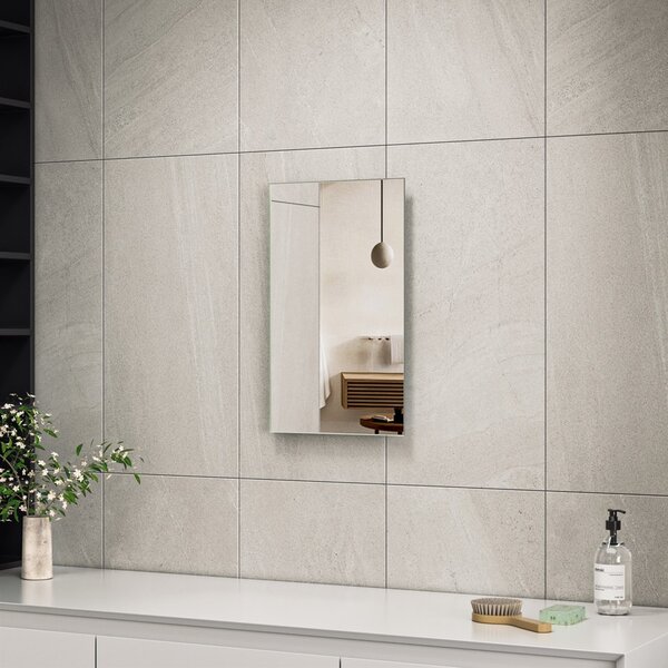 Erga Rectangle, téglalap alakú tükör 30x50 cm, ERG-V01-RECTAGLE-3050-CL