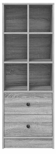Magasfiú fiókkal Szürke sonoma 45.5 x 34 x 127 cm Faanyag