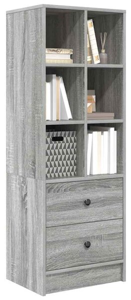Magasfiú fiókkal Szürke sonoma 45.5 x 34 x 127 cm Faanyag