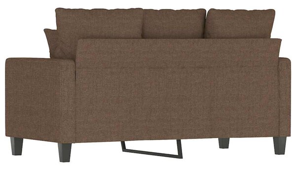 Kétszemélyes barna szövetkanapé 120 cm