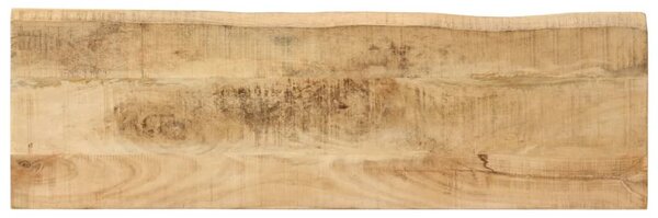 Tömör mangófa konzolasztal természetes éllel 105 x 33 x 76 cm