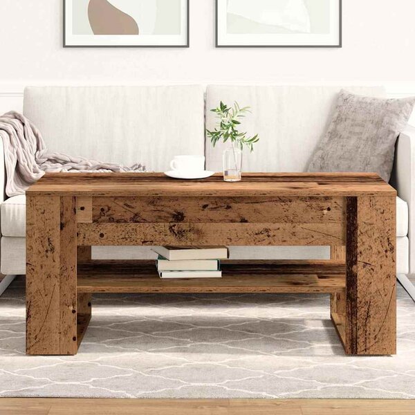 Dohányzóasztal Öreg fa 102 x 55 x 45 cm Faanyag
