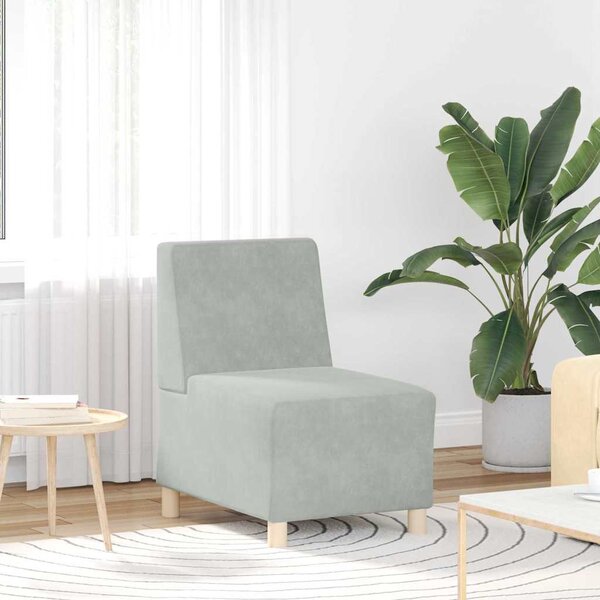 Karfa Nélküli Modularis Kanapé Egység 3 pcs Világosszürke