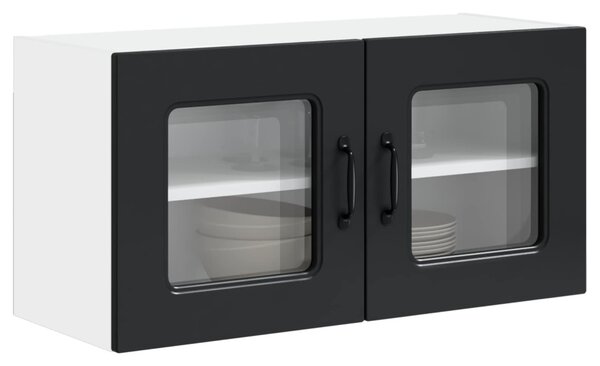 Mosogatógép panel Kalmar Fekete 80 x 31 x 40 cm Faanyag