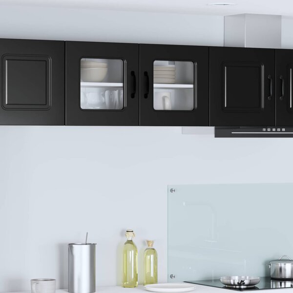 Mosogatógép panel Kalmar Fekete 80 x 31 x 40 cm Faanyag