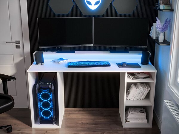 Gamer asztal Enurenta 1 (fehér)