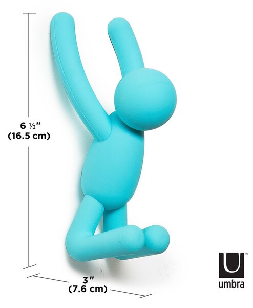 Umbra BUDDY sárga-kék-piros fali akasztó figura