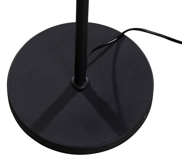 Állólámpa fekete ovális bársony lámpabúrával 50 cm - Parte