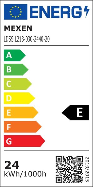 Mexen LDSS, LED mennyezeti lámpa, méret 30 x 30 cm, 24W, semleges - 4000K, 2640 lm, fehér - L213-030-2440-20